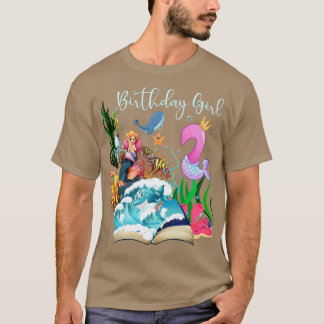 Cute Sjöjungfru 2:a födelsedag T Shirt