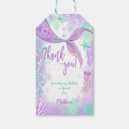 Cute Sjöjungfru Gift-Märkre Presentetikett