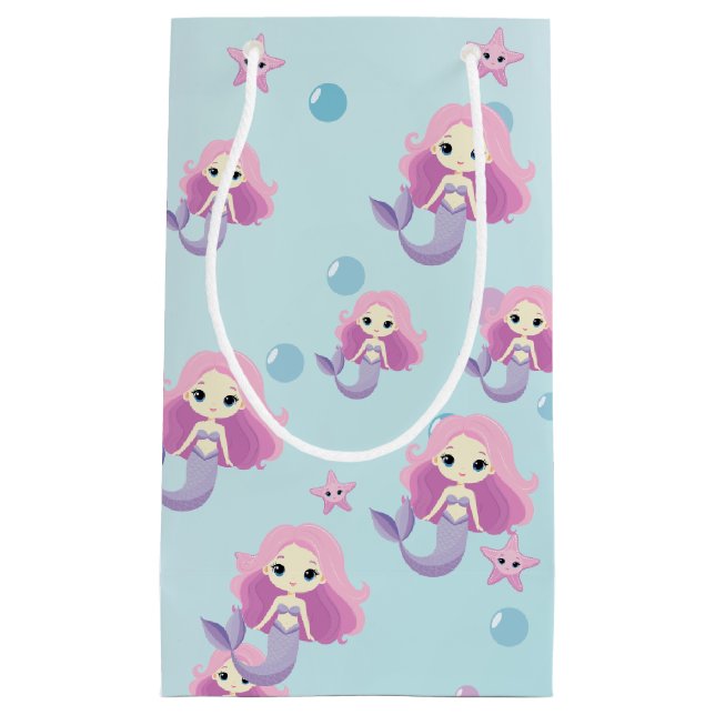 Cute Sjöjungfru Girl-Födelsedagsfest (Framsidan)