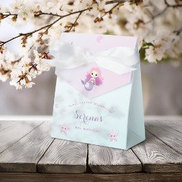 Cute Sjöjungfru Girl-Födelsedagsfest Presentaskar