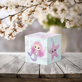 Cute Sjöjungfru Girl-Födelsedagsfest Presentaskar