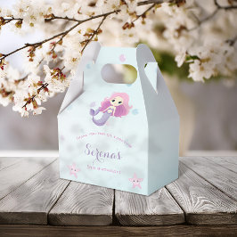 Cute Sjöjungfru Girl-Födelsedagsfest Presentaskar