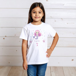 Cute Sjöjungfru Girl-Födelsedagsfest T Shirt