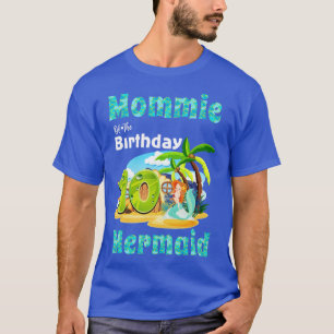 Cute Sjöjungfru Mommie från 10:e födelsedagen T Shirt