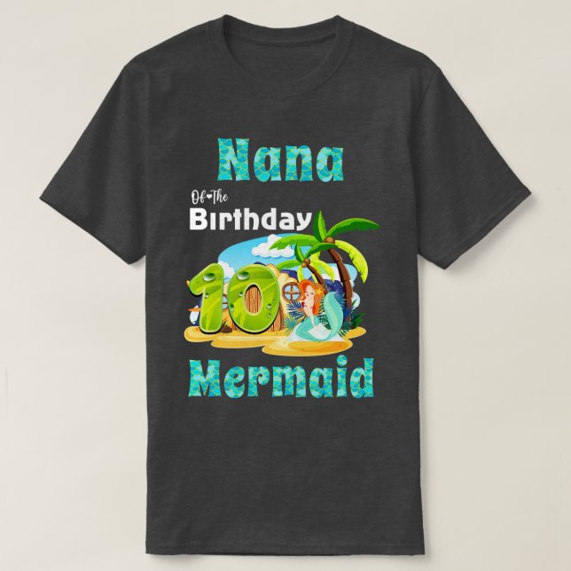 Cute Sjöjungfru Nana från tionde födelsedagen T Shirt (Design framsida)