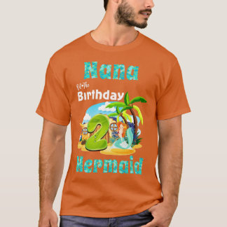 Cute Sjöjungfru Nana på födelsedagen 2 T Shirt