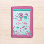 Cute Sjöjungfru Personlig Girl<br><div class="desc">En söt sjöjungfru personlig ungar plånbok för en liten flicka.</div>