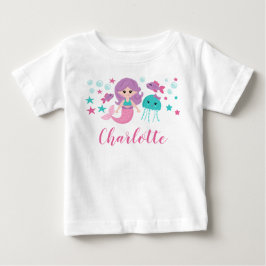 Cute Sjöjungfru Personlig Girl T Shirt