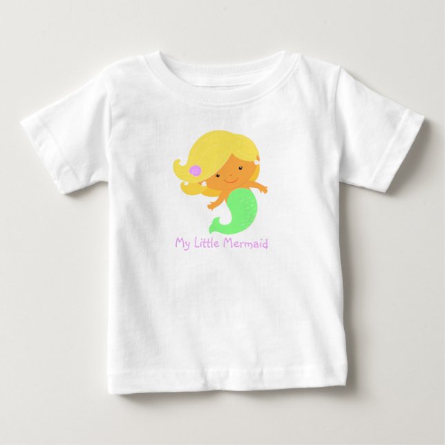 Cute Sjöjungfru T-Shirt (Framsida)