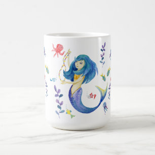 Cute Sjöjungfru under havet Kaffemugg