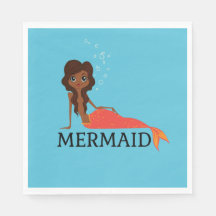 Cute Sjöjungfru (vacker svart flicka)