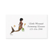 Cute Sjöjungfru with Seahorse, Affärskort