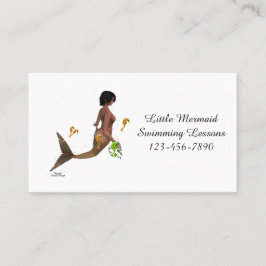Cute Sjöjungfru with Seahorse, Affärskort Visitkort