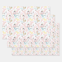 Cute Sjöjungfruar - skrapa ut skrotbok och skrapa