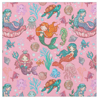 Cute-sjöjungfruar Tyg