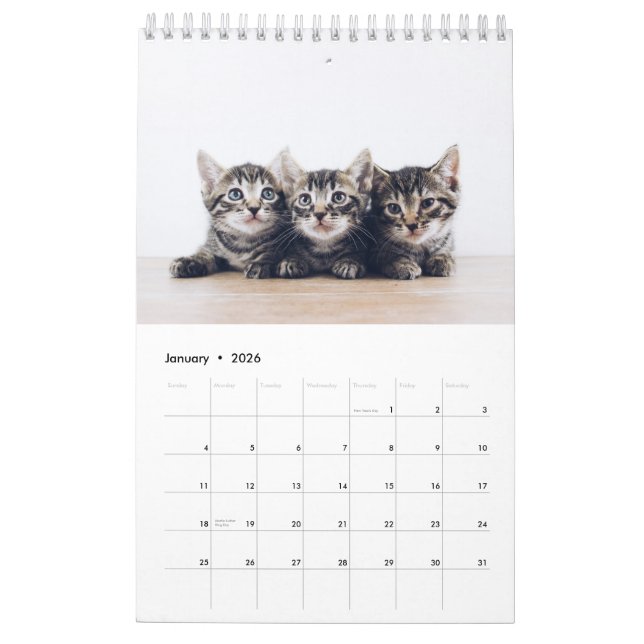 Cute Skapar ditt eget Cat Pet-foto Kalender (Jan 2026)
