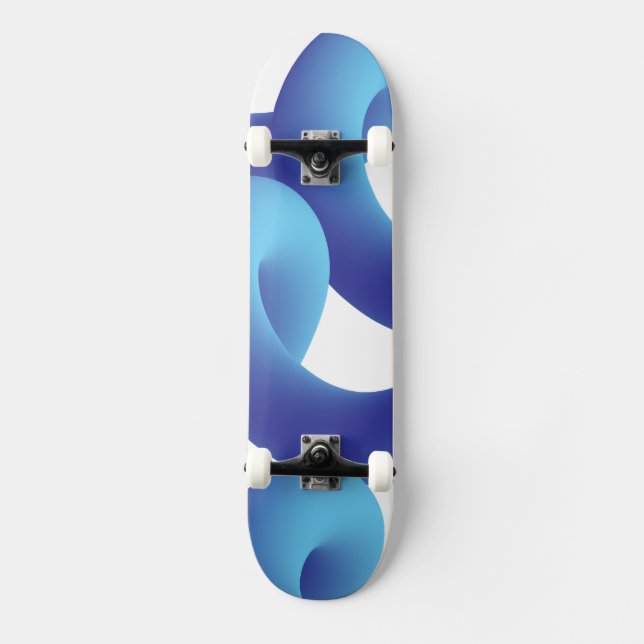 Cute Skateboard with Abstract Geometric Background (Framsida)