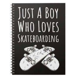 Cute Skateboarding Gifts For Boys Kids Children Anteckningsbok