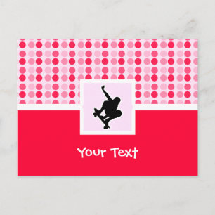 Cute Skateboarding Vykort