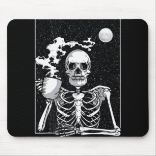 Cute Skeleton Drinking Coffee Halloween Costume Musmatta
