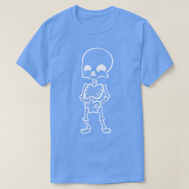 Cute Skeleton Punk eller Hippie  T Shirt (Design framsida)