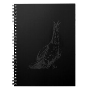 Cute Sketch Bird Tropical Jungle Macaw Parrot Cost Anteckningsbok