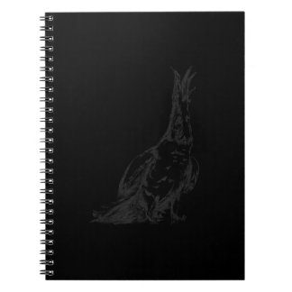 Cute Sketch Bird Tropical Jungle Macaw Parrot-kost Anteckningsbok