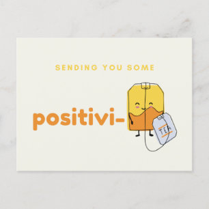 Cute skickar ett vykort med Positivi-Tea