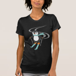 Cute Skiing Penguin T Shirt