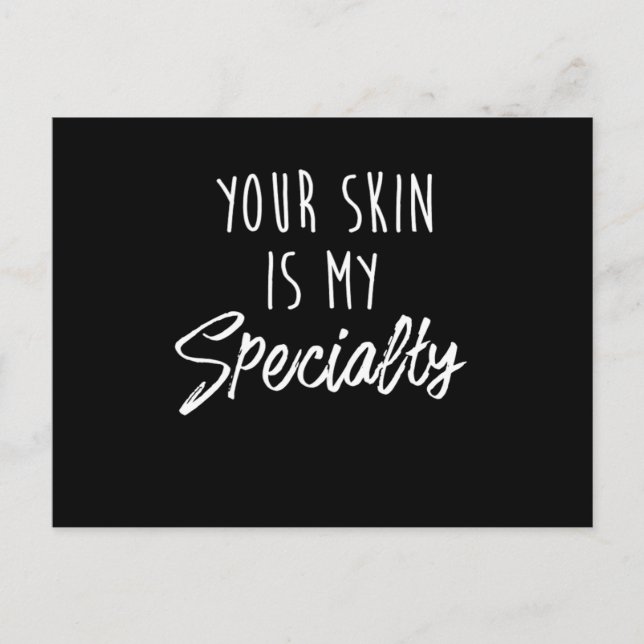 Cute Skin Care Print For Estheticians Vykort (Framsida)