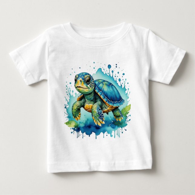 Cute sköldpadda t shirt (Framsida)
