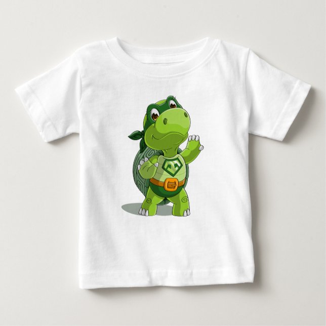 Cute sköldpadda toppen-hjälte t shirt (Framsida)