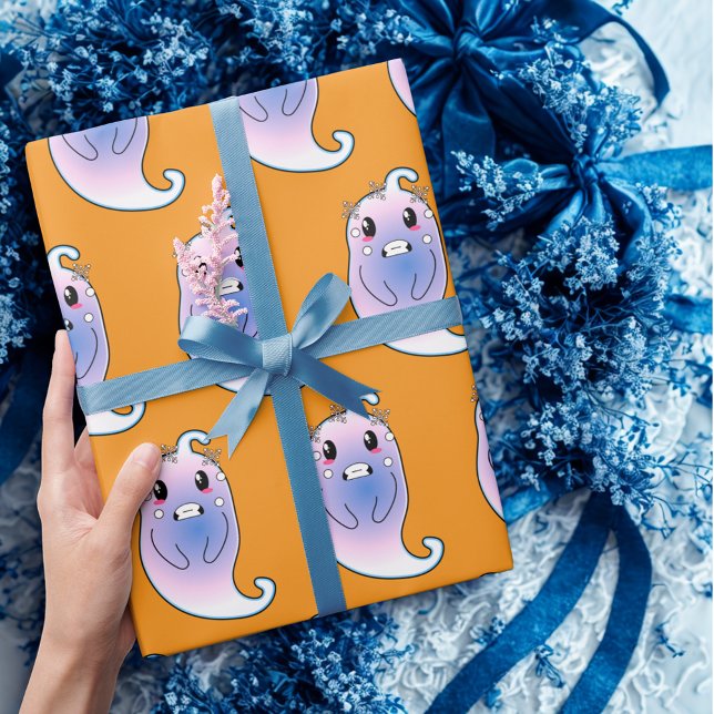 Cute skräckinjagade gåvor från tecknad bok presentpapper (Skapare uppladdad)