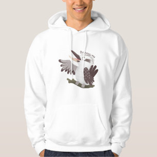 Cute skrattande kookaburra tecknad hoodie