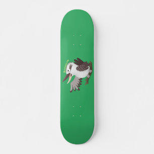 Cute skrattande kookaburra tecknad mini skateboard bräda 18,5 cm