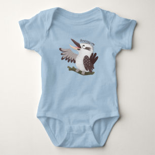 Cute skrattande kookaburra tecknad t shirt