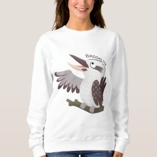Cute skrattande kookaburra tecknad t shirt