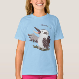 Cute skrattande kookaburra tecknad t shirt