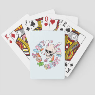 Cute Skull Bunny & Påsk... Casinokort