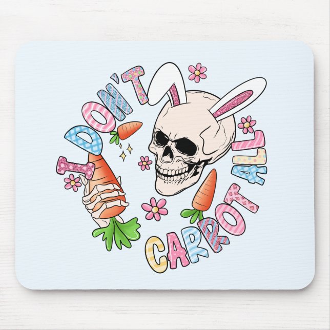 Cute Skull Bunny & Påsk... Musmatta (Framsidan)