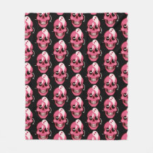 Cute Skull med Spöken i Öga Halloween Mönster