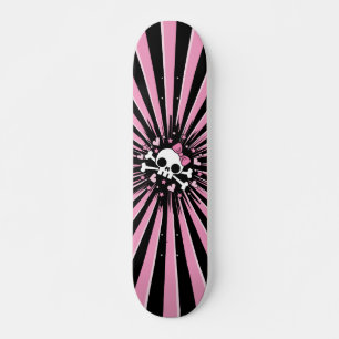 Cute Skull Mini Skateboard Bräda 18,5 Cm