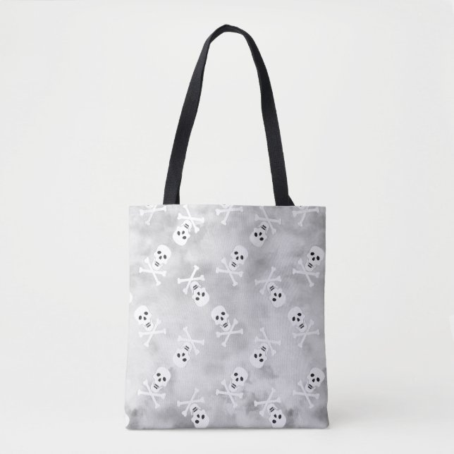 Cute Skull Mönster Tote bags Tygkasse (Framsida)