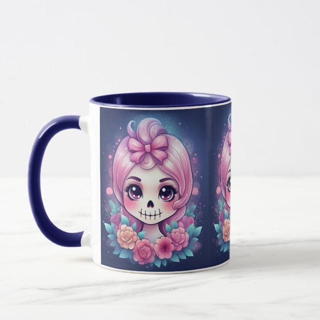 Cute Skull Mug Mugg (Vänster)