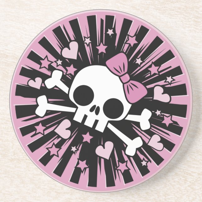 Cute Skull och Crossbone Underlägg (Framsidan)