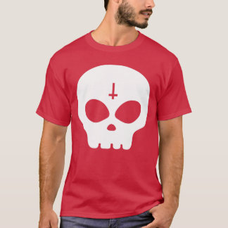 Cute Skull Punk Sten Skeleton Gothic Grim Hallowee T Shirt