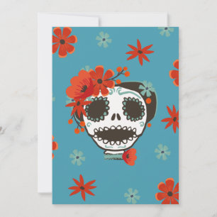 Cute Skull Wearing Flowers