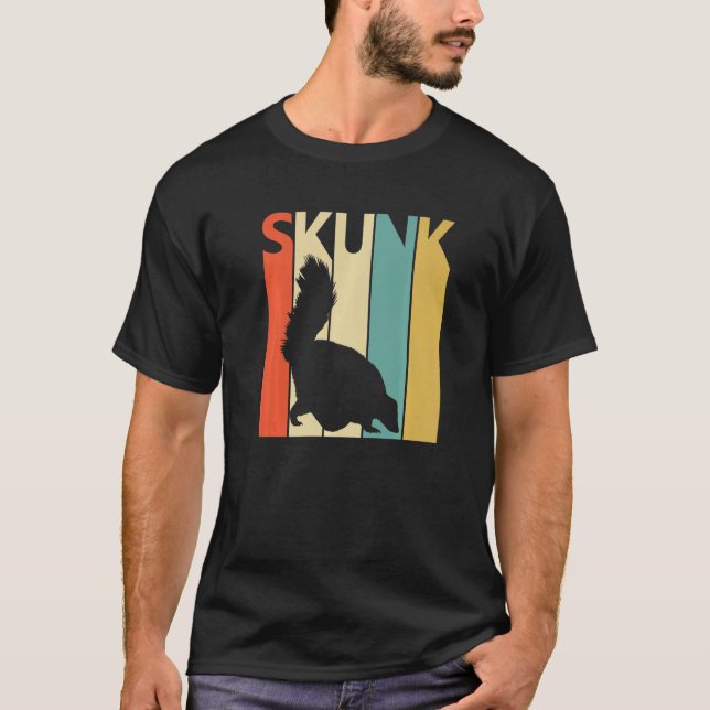 Cute Skunk Animal T Shirt (Framsida)