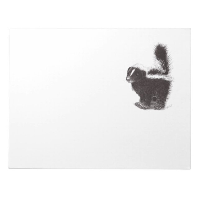 Cute Skunk Anteckningsblock (Framsida)