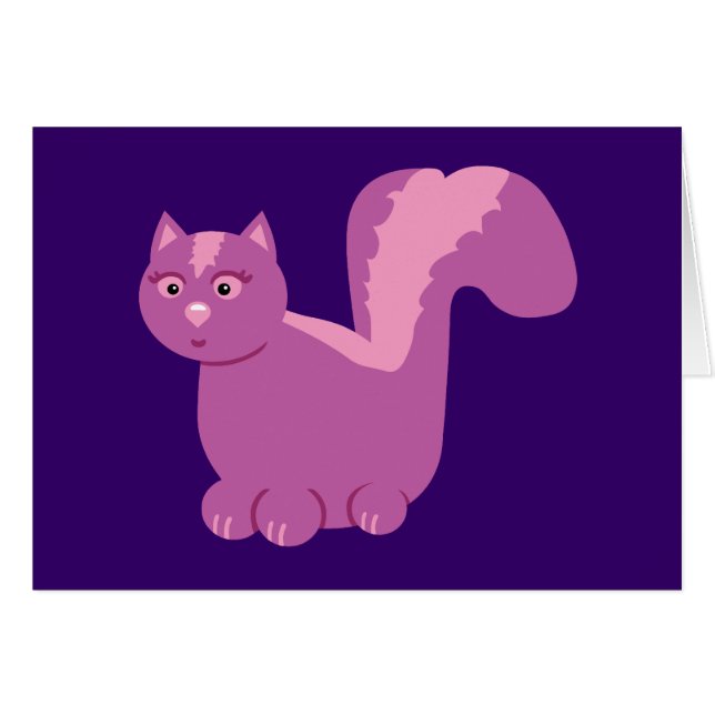 Cute Skunk Hälsningskort (Framsidan Horizontal)